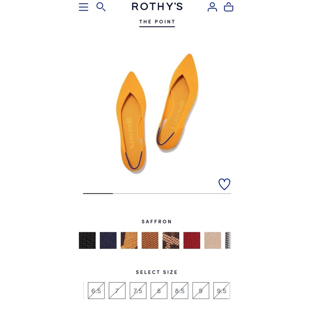 💛 Rothy’s The Point in Saffron